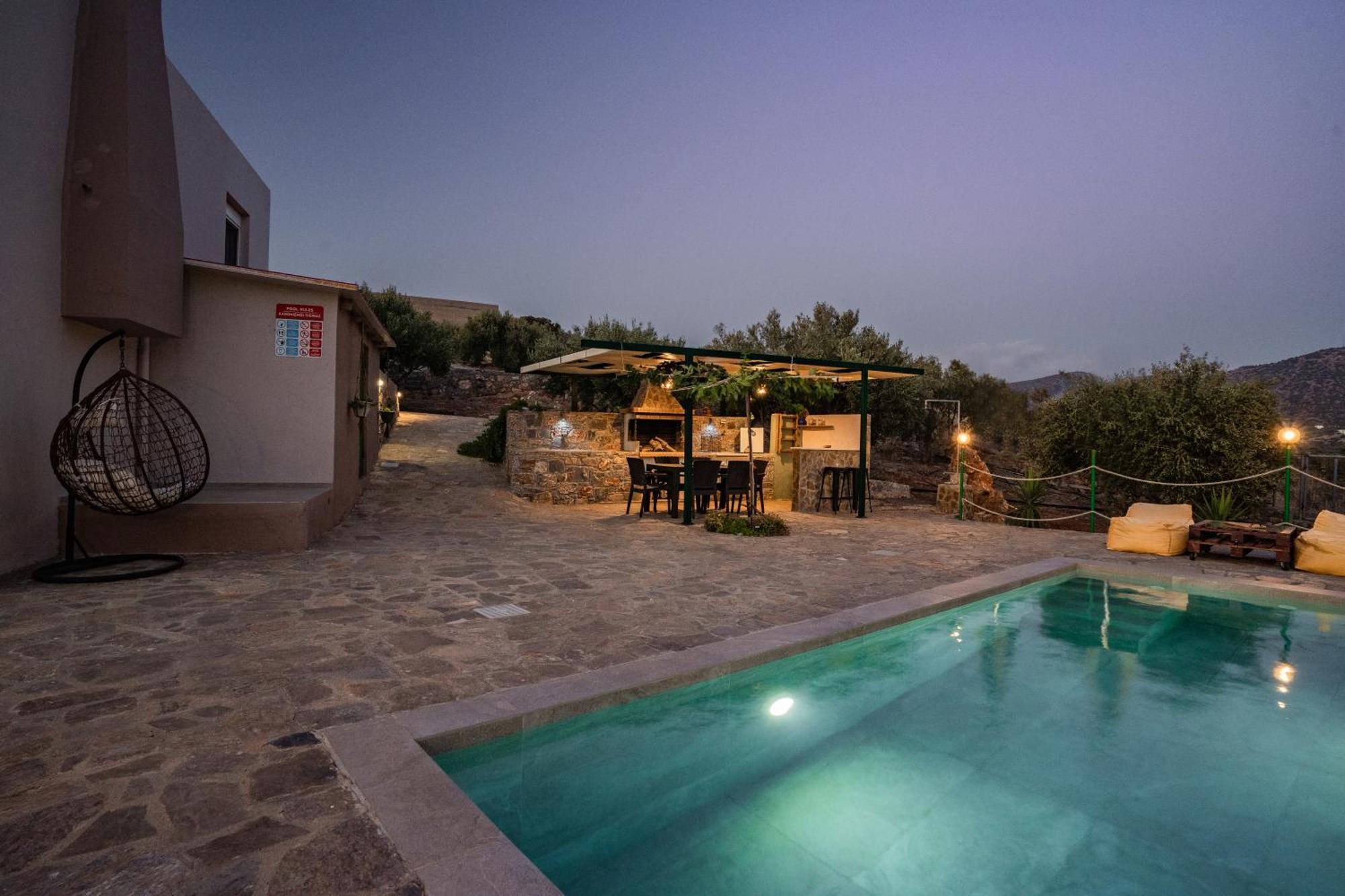 סיסי Villa Aktis With Freshwater Pool And Sea View מראה חיצוני תמונה