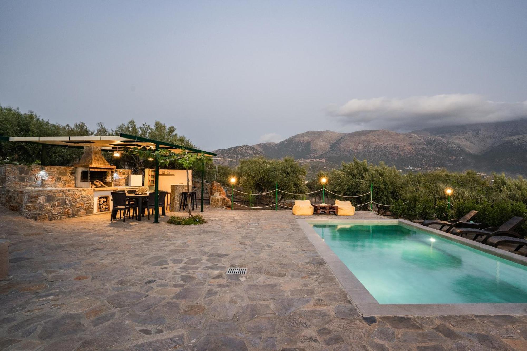סיסי Villa Aktis With Freshwater Pool And Sea View מראה חיצוני תמונה